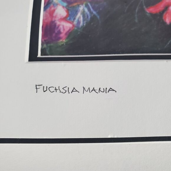 Bruce Vandraiss Art Print Fuchsia Mania 2008 With Cardboard Frame Signed - Picture 5 of 9